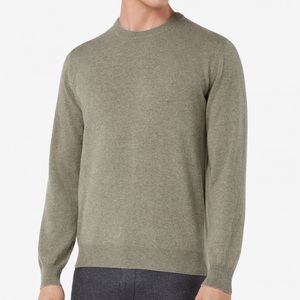 New Denver Hayes Mens 100% Cotton Long Sleeve Crewneck Sage Green Sweater XXL
